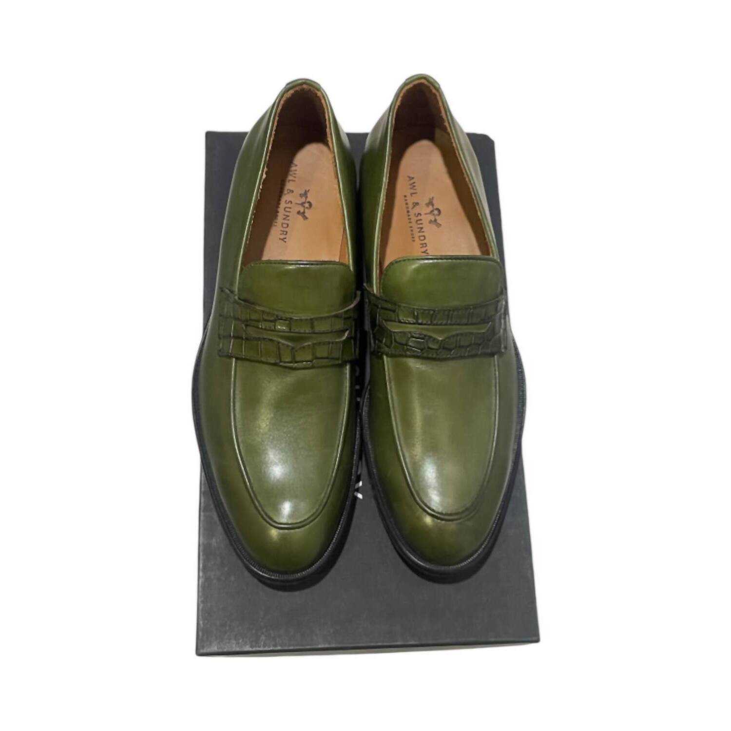 New Awl & Sundry Men's Immaculate Leather Loafer In Green